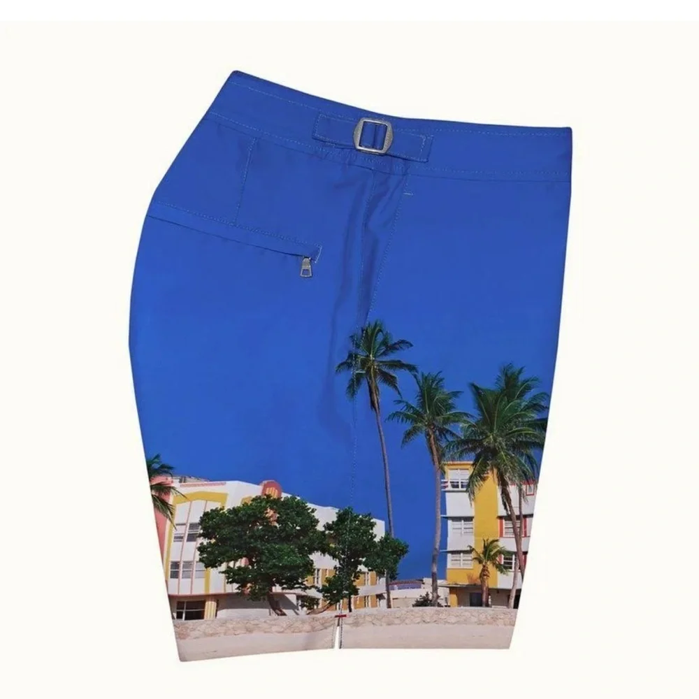 Orlebar Brown Bulldog Mid Length Ocean Drive Miami Swim Trunks 30